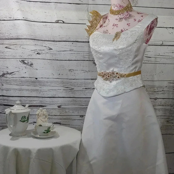 Wedding Belt Female Alloy Flower Rhinestone Pearl Sash - Picture 6 of 6